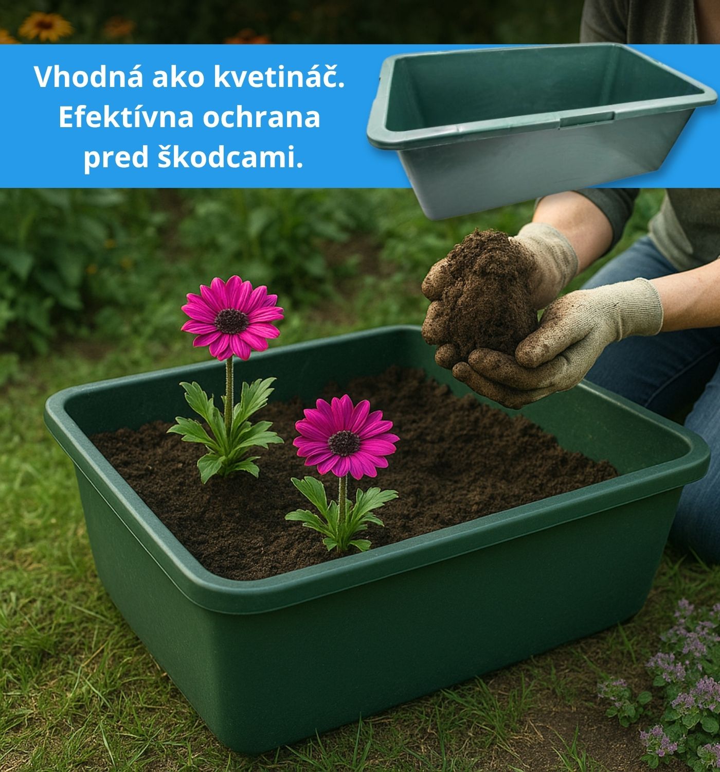 plastová nádoba hranatá